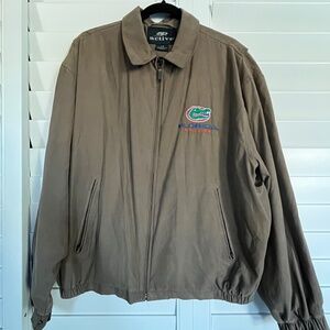 Florida Gators faux suede bomber jacket, embroidered logo, Active brand Mens L